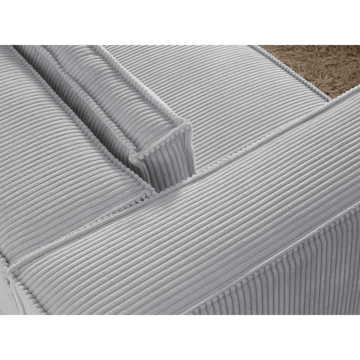 LISA DESIGN Stella - canapé fixe 2 places - en velours côtelé - style contemporain