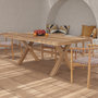 Voir la diapositive 2 : Rendez vous déco Table de jardin en bois de teck massif 8 personnes-Suri