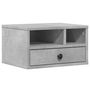 Voir la diapositive 2 : VIDAXL Support d imprimante gris béton 40x32x22,5 cm bois d ingénierie
