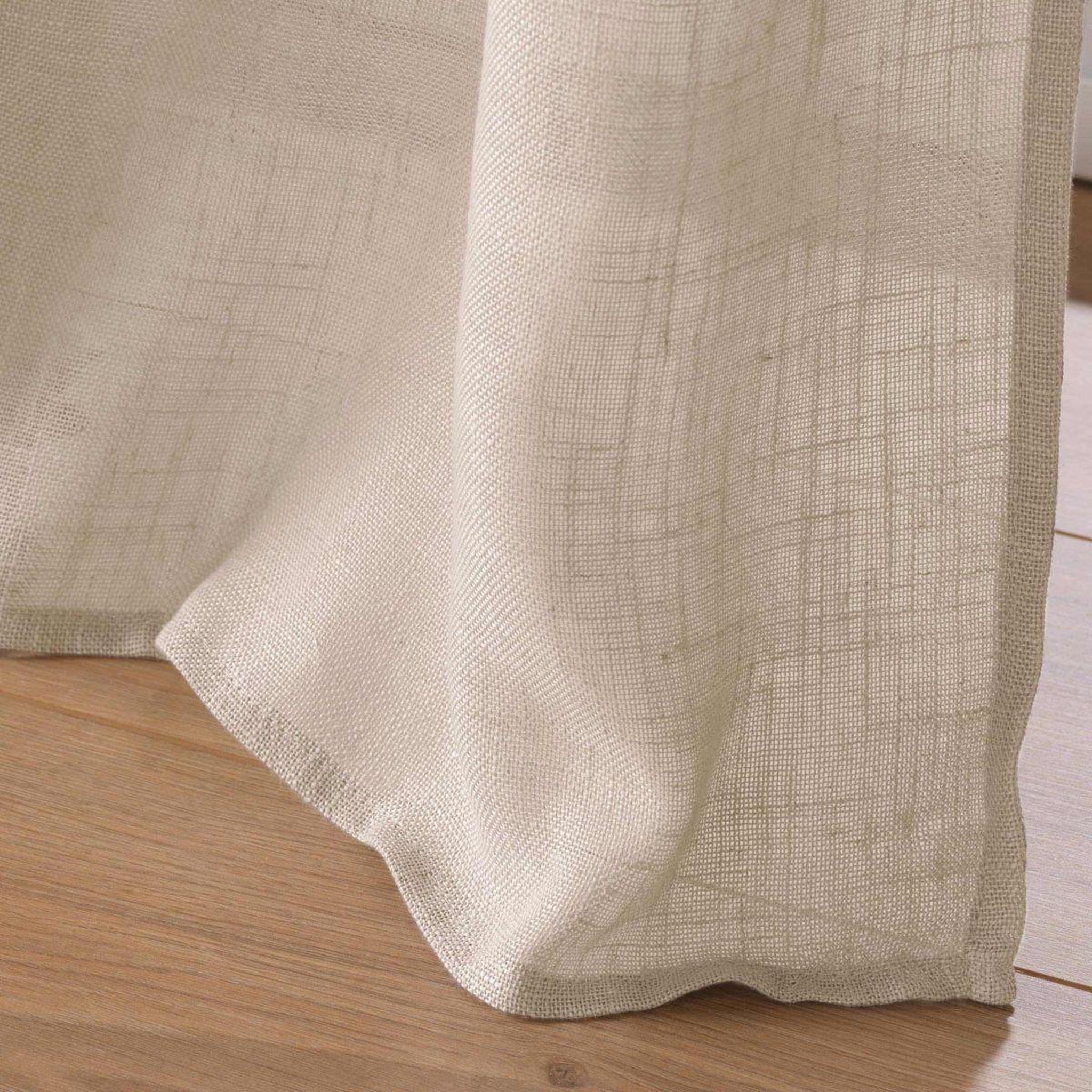 Voir la diapositive 3 : Douceur d'Intérieur Rideau voilage à œillets  cloris  140x280cm taupe