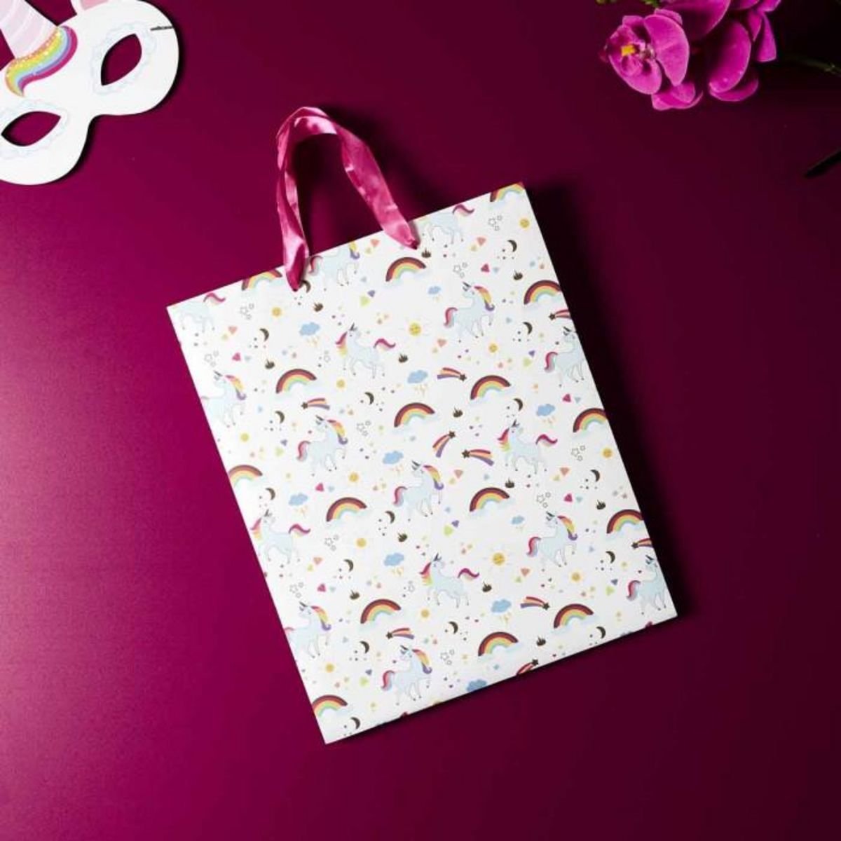 Paris Prix Sac Cadeau Anniversaire  Licorne  33cm Multicolore