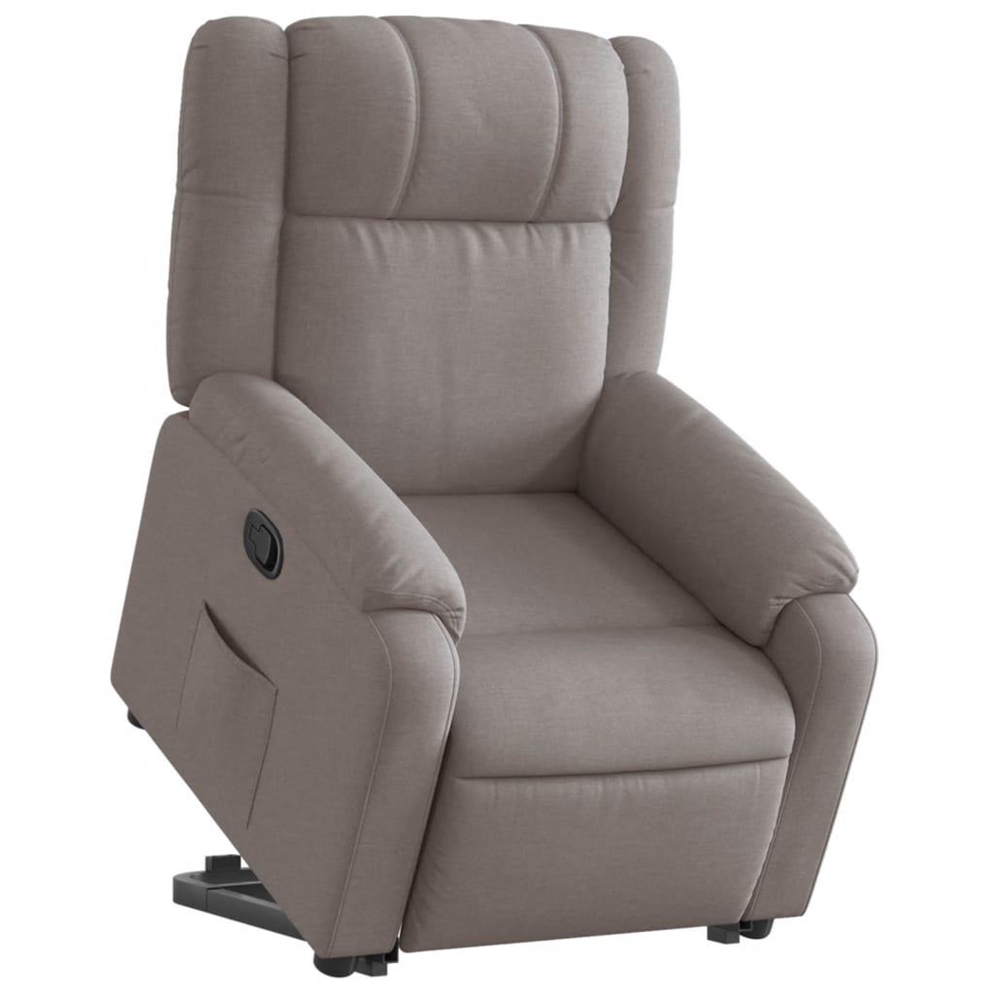Voir la diapositive 3 : VIDAXL Fauteuil inclinable taupe tissu