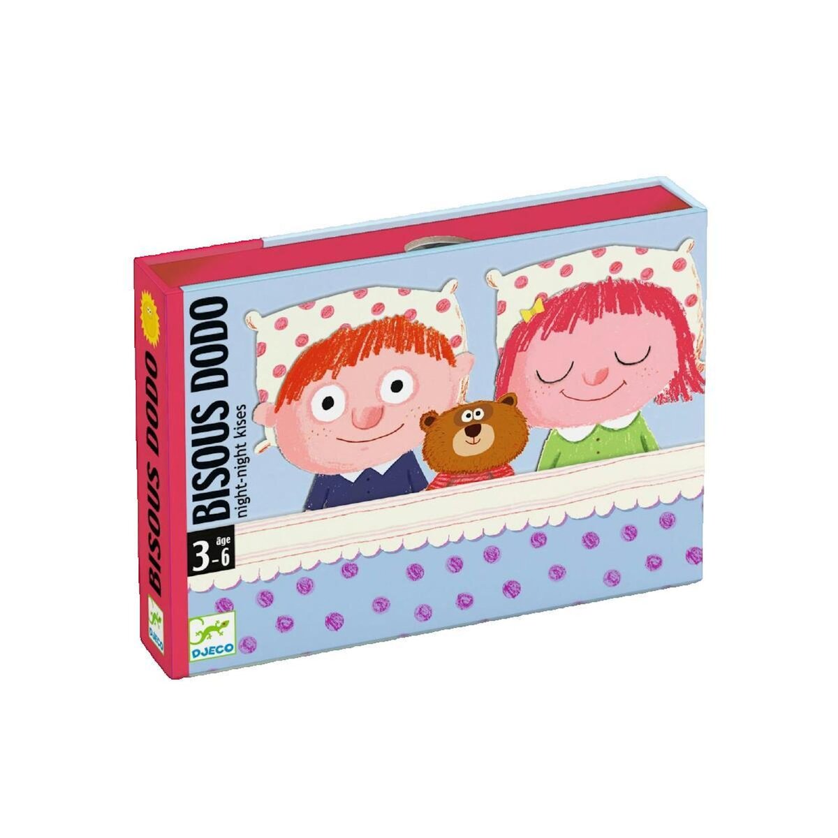 Djeco Jeu de cartes Djeco Bisous Dodo coloré