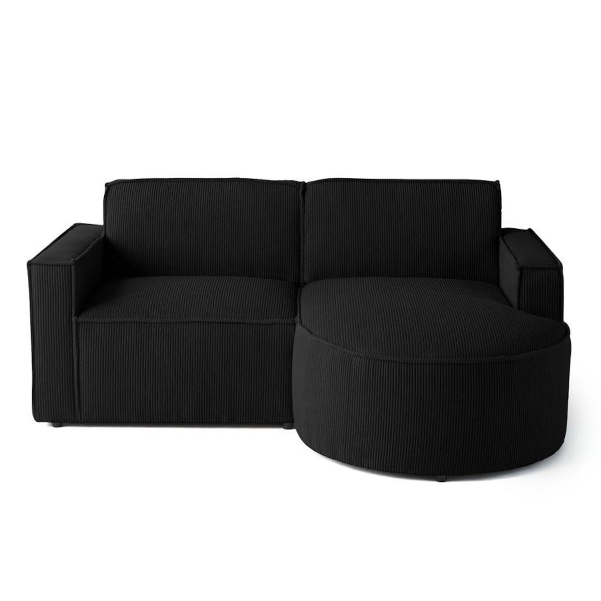 LISA DESIGN Spiaggia - canapé d'angle droit - 4 places - en velours côtelé