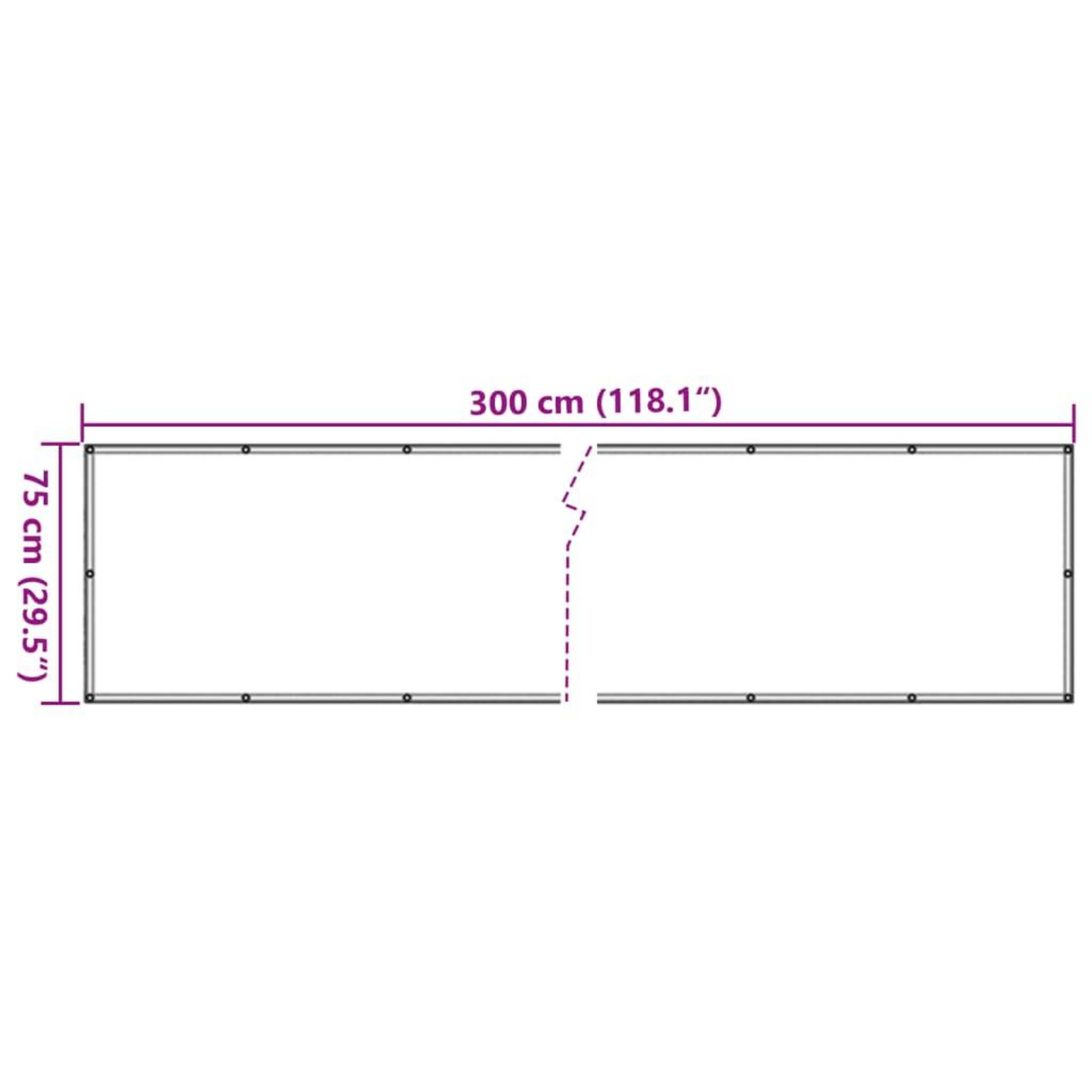 Voir la diapositive 6 : VIDAXL Ecran de balcon Beige 75x300 cm Tissu Oxford