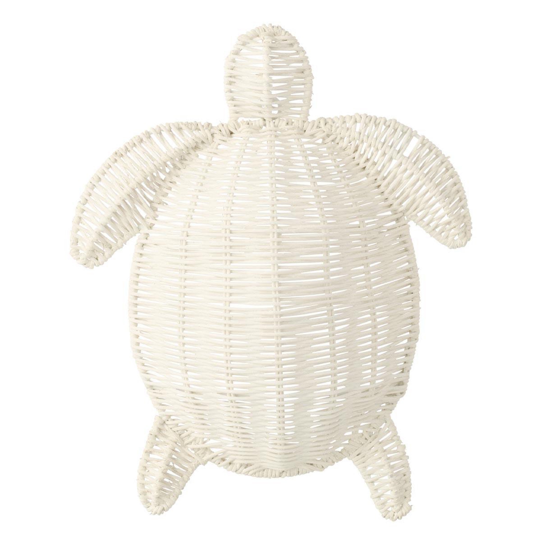 J-LINE Déco murale tortue  porfirio  31cm blanc cassé