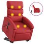Voir la diapositive 2 : VIDAXL Fauteuil inclinable de massage electrique rouge similicuir