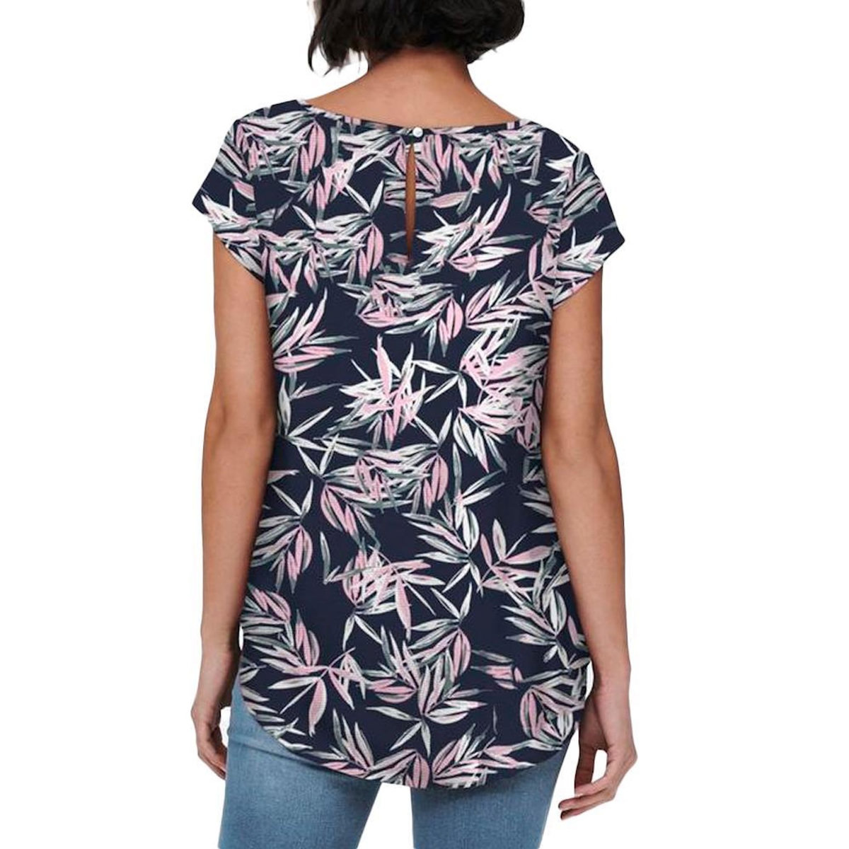 Only Top /Rose à motifs Femme Only Nova