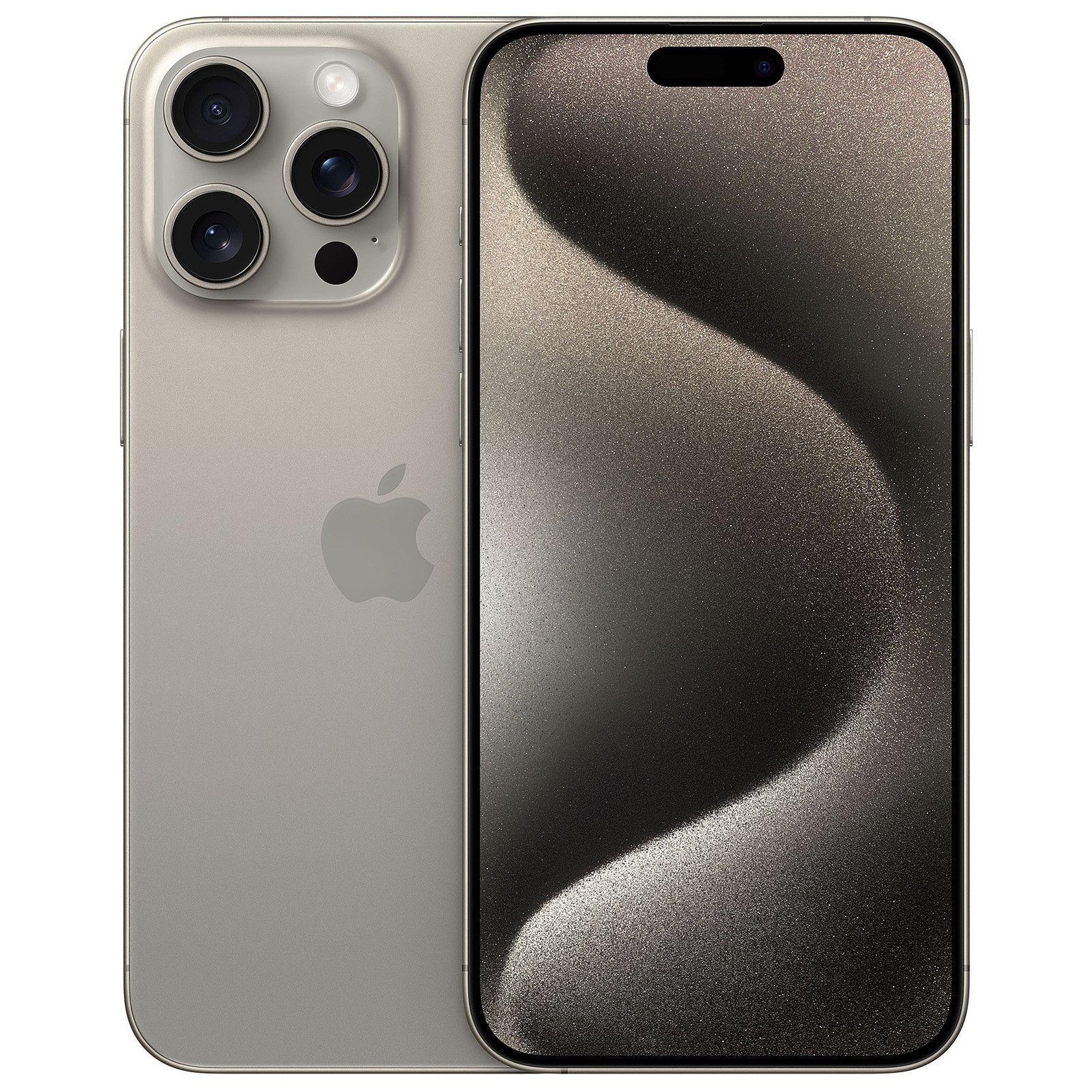 Voir la diapositive 1 : APPLE iPhone 15 Pro Max Reconditionné 256 Go - Grade A - Titane naturel