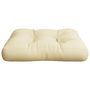 Voir la diapositive 5 : VIDAXL Coussin de palette creme 50x50x12 cm tissu