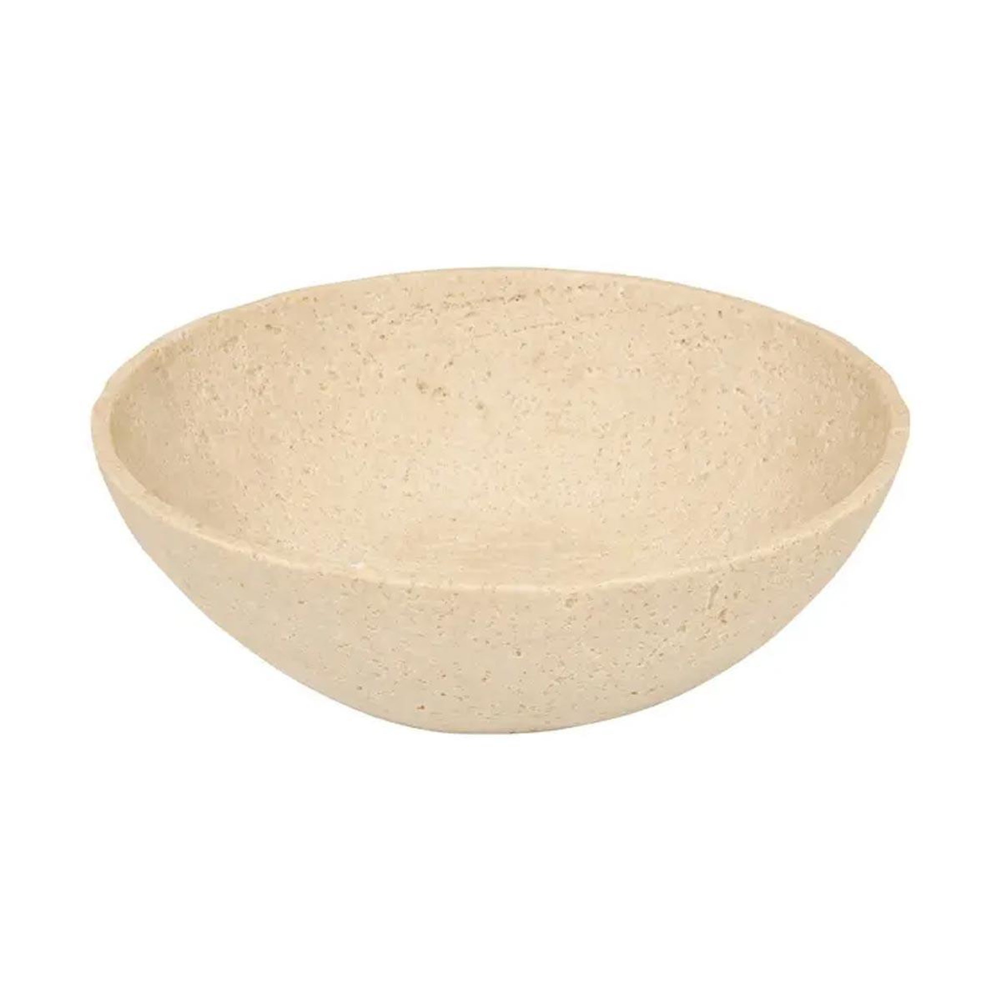 ATMOSPHERA Coupe Vide-Poches Effet Travertin  Travi 24cm Beige