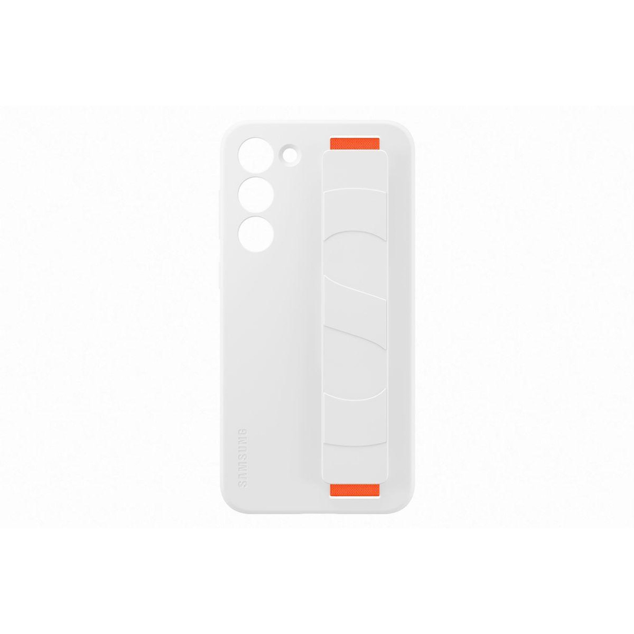Samsung Coque s23+ silicone avec laniere blanc
