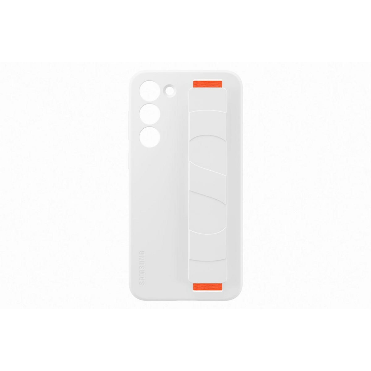 Samsung Coque S23+ Silicone avec laniere Blanc