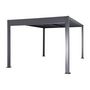 Voir la diapositive 3 : SWEEEK Pergola bioclimatique aluminium et acier 3x3m lames orientables + store 3m PALACE anthracite