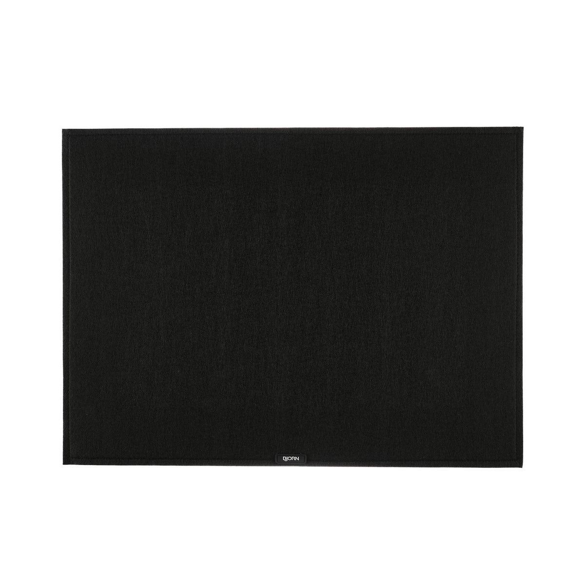 BJORN Set de table rectangulaire - 6 pièces - Feutre recyclé noir