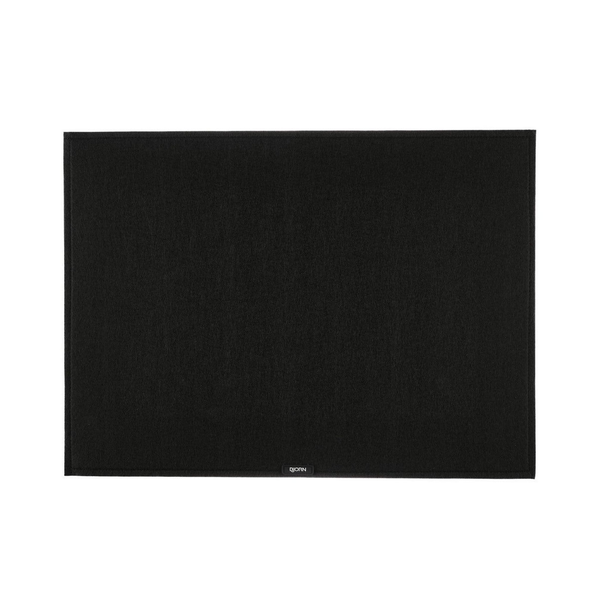 BJORN Set de table rectangulaire - 6 pièces - Feutre recyclé noir