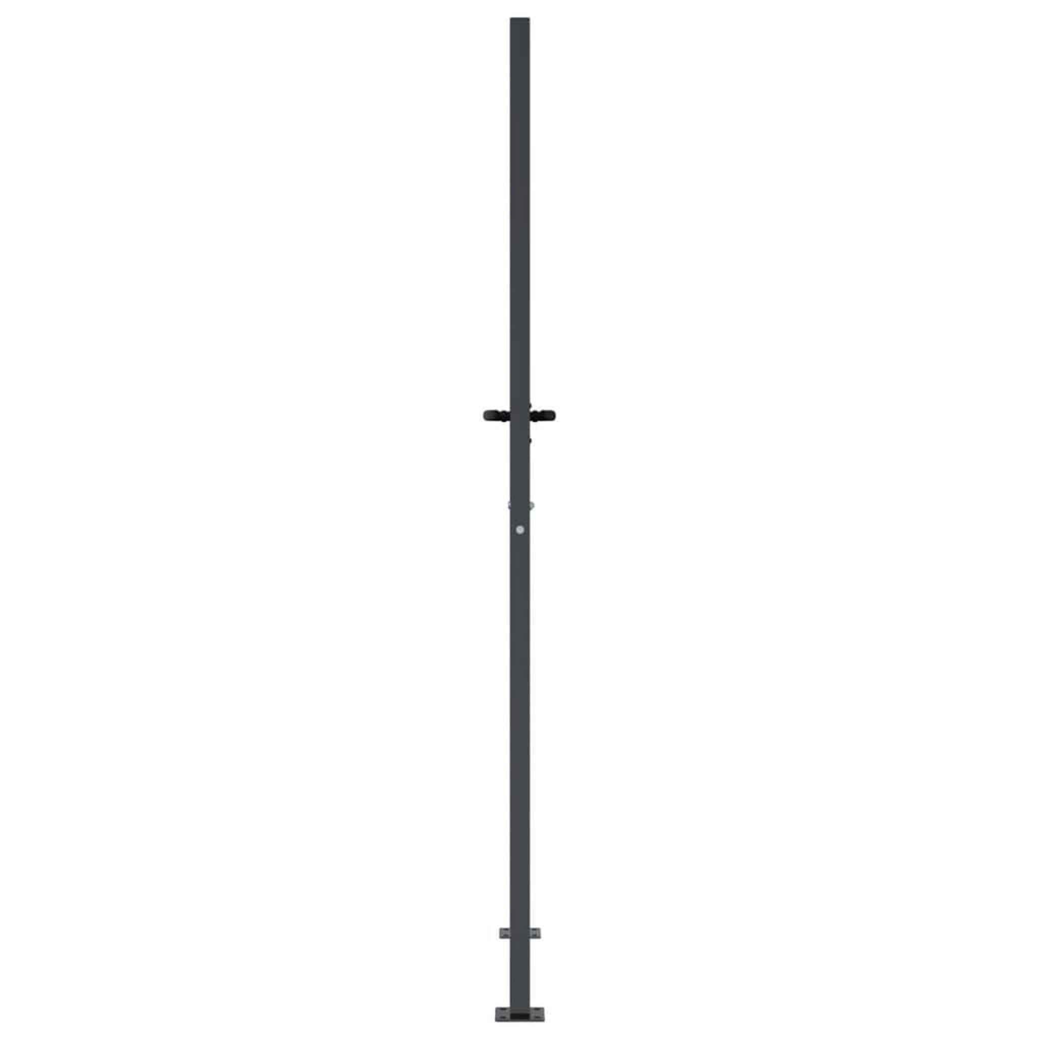 Voir la diapositive 5 : VIDAXL Portail de jardin anthracite 105x205cm acier conception d'herbe