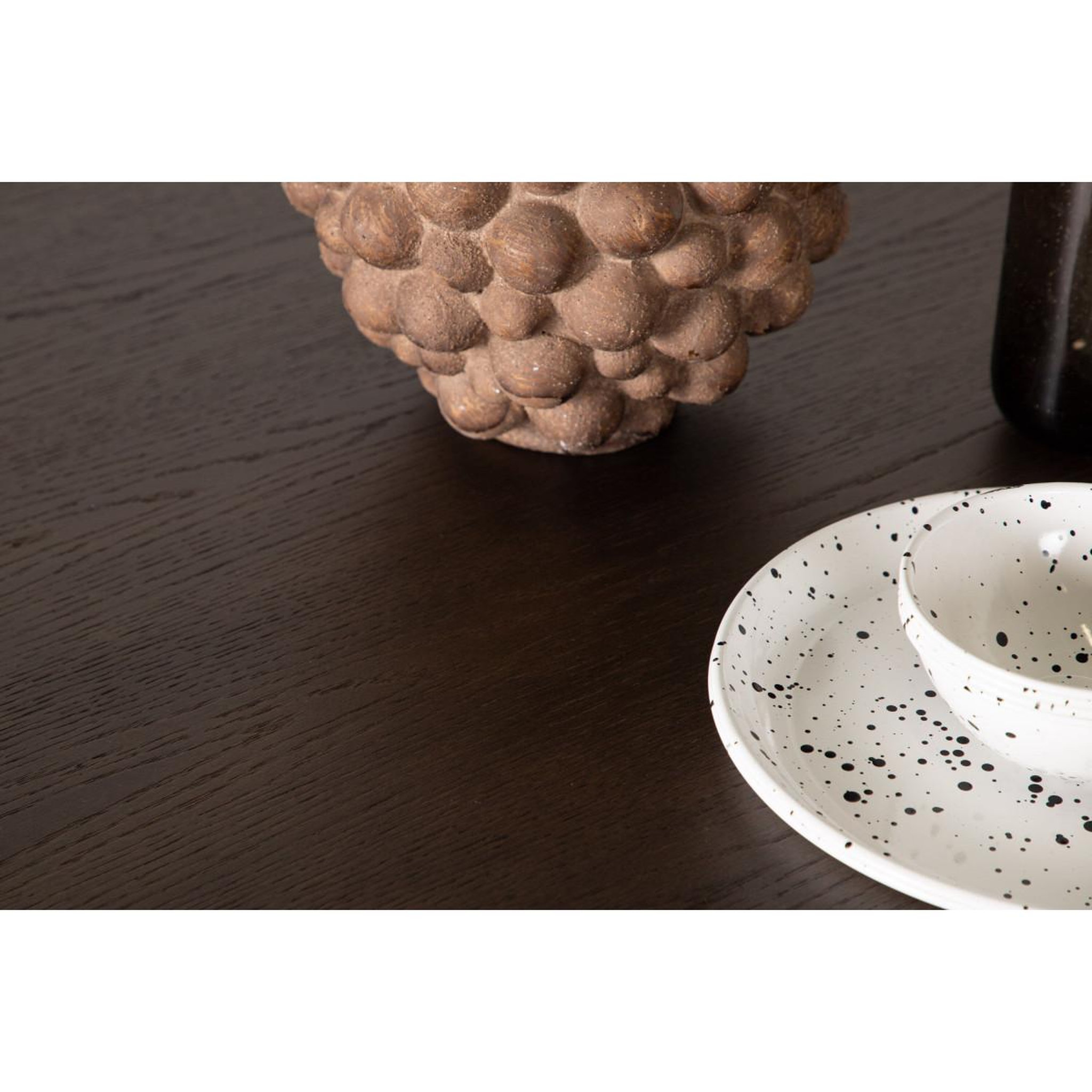 Voir la diapositive 4 : Paris Prix Table à manger ronde design  stone  120cm marron
