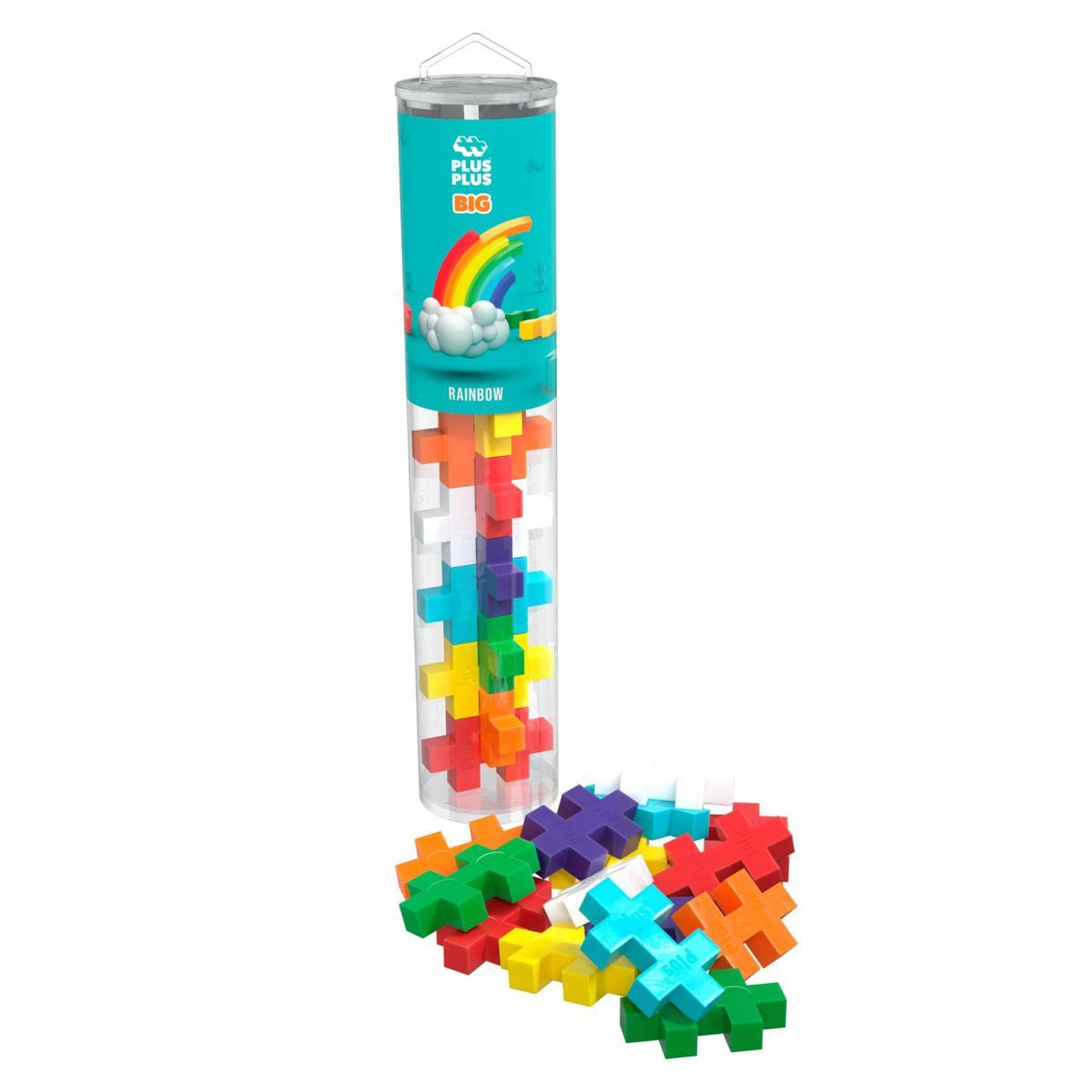 PlusPlus Tube BIG ++ Arc-en-Ciel 15 pièces