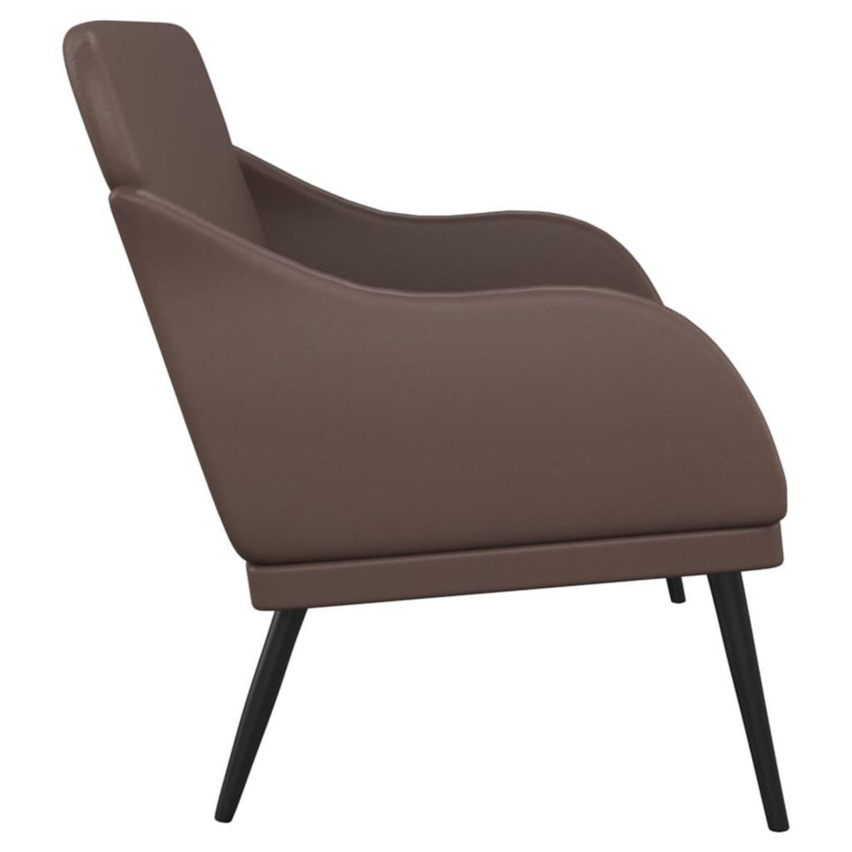 VIDAXL Banc Marron 110x76x80 cm Similicuir