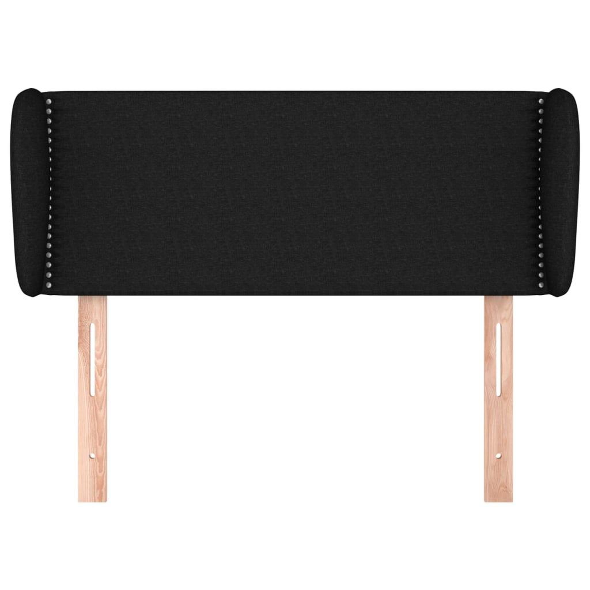 Voir la diapositive 3 : VIDAXL Tete de lit avec oreilles Noir 103x23x78/88 cm Tissu