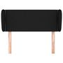 Voir la diapositive 3 : VIDAXL Tete de lit avec oreilles Noir 103x23x78/88 cm Tissu