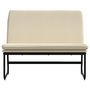 Voir la diapositive 3 : VIDAXL Banc Creme 100x75x76 cm Tissu