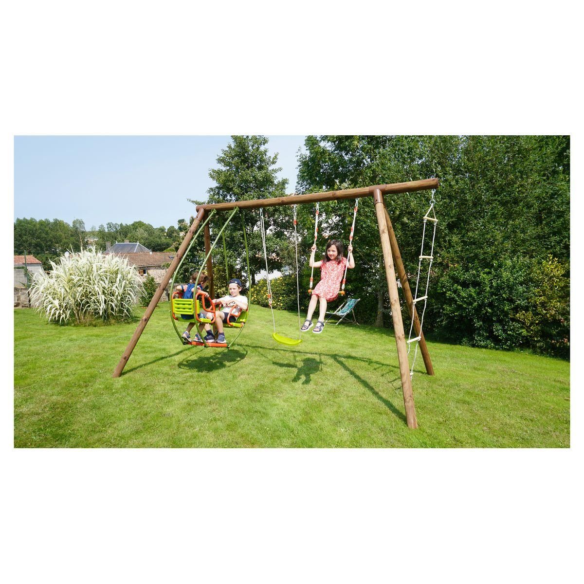 Soulet Portique balançoire - Bois - H2.22m - JULIETTE