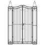 Voir la diapositive 3 : VIDAXL Portail de jardin noir 121x8x180 cm fer forge