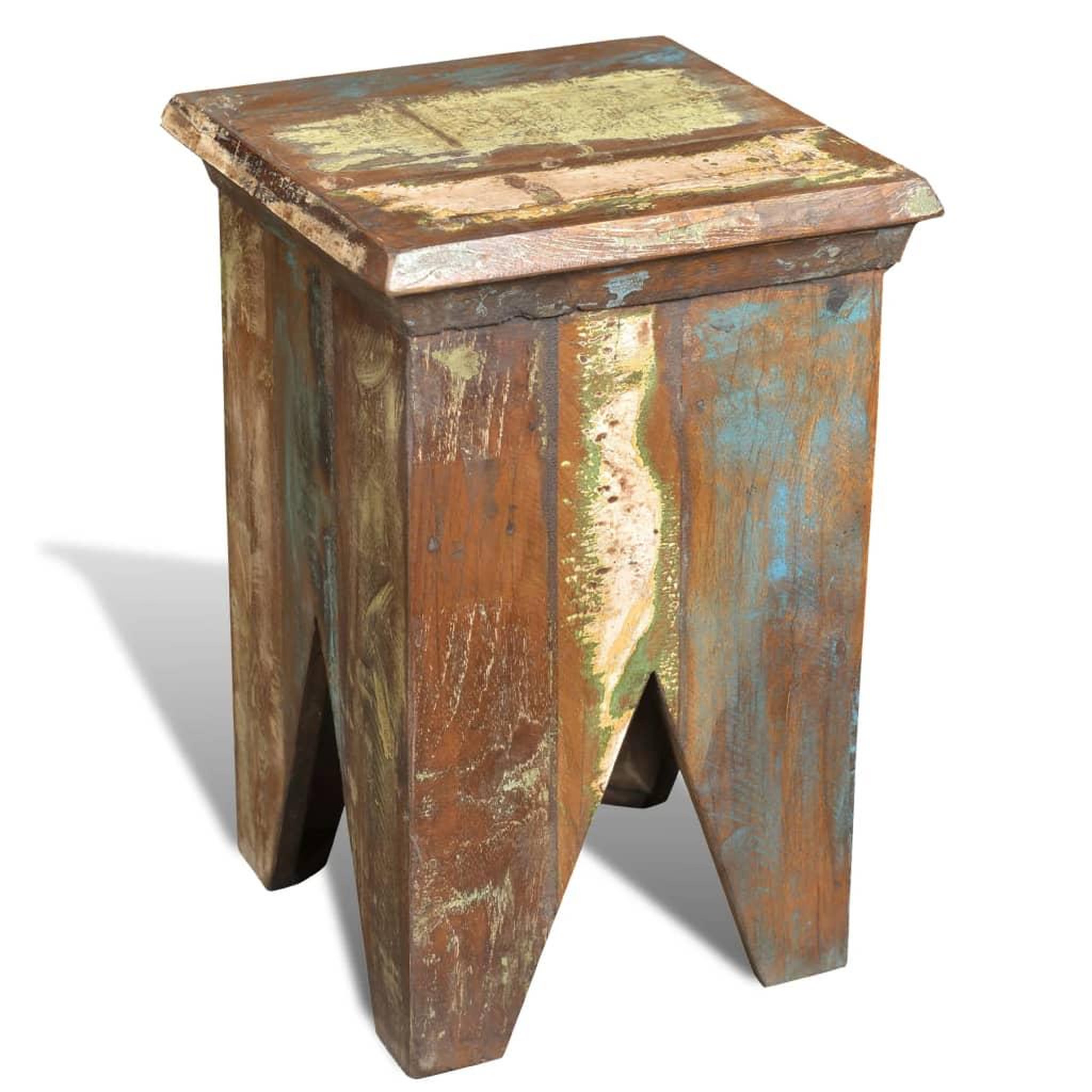 VIDAXL Tabouret bois de recuperation massif