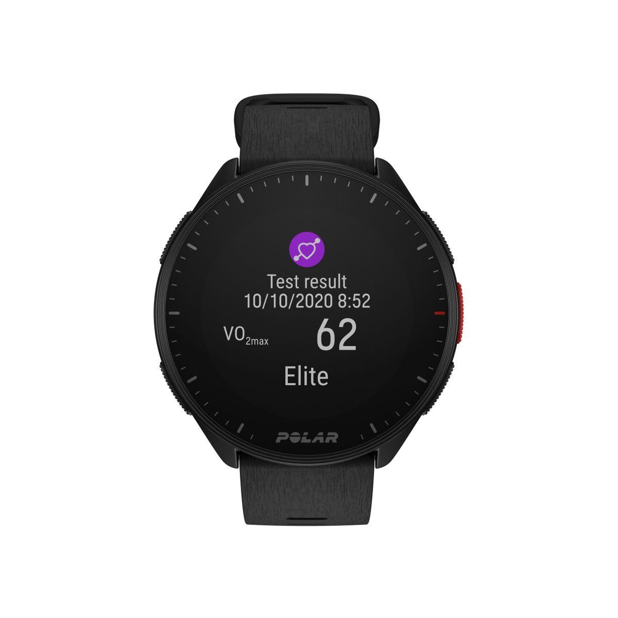 Voir la diapositive 2 : POLAR Montre sport Pacer Night Black S-L