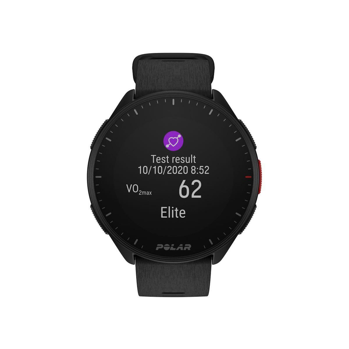 POLAR Montre sport Pacer Night Black S-L