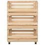 Voir la diapositive 3 : VIDAXL Chariot a legumes 57x30x80 cm Bois de pin solide