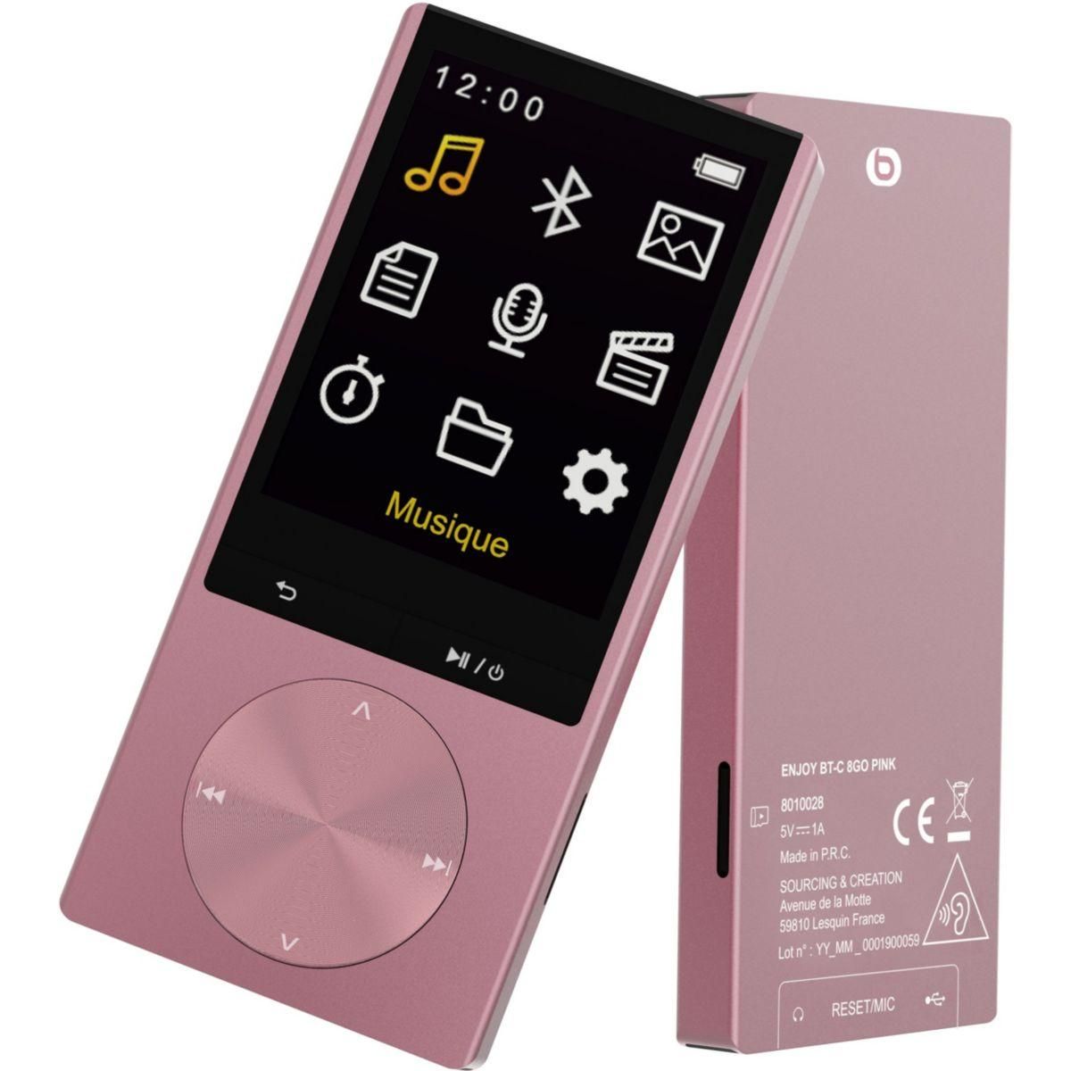 ESSENTIEL B Lecteur MP4 Enjoy BT-C 8Go Rose