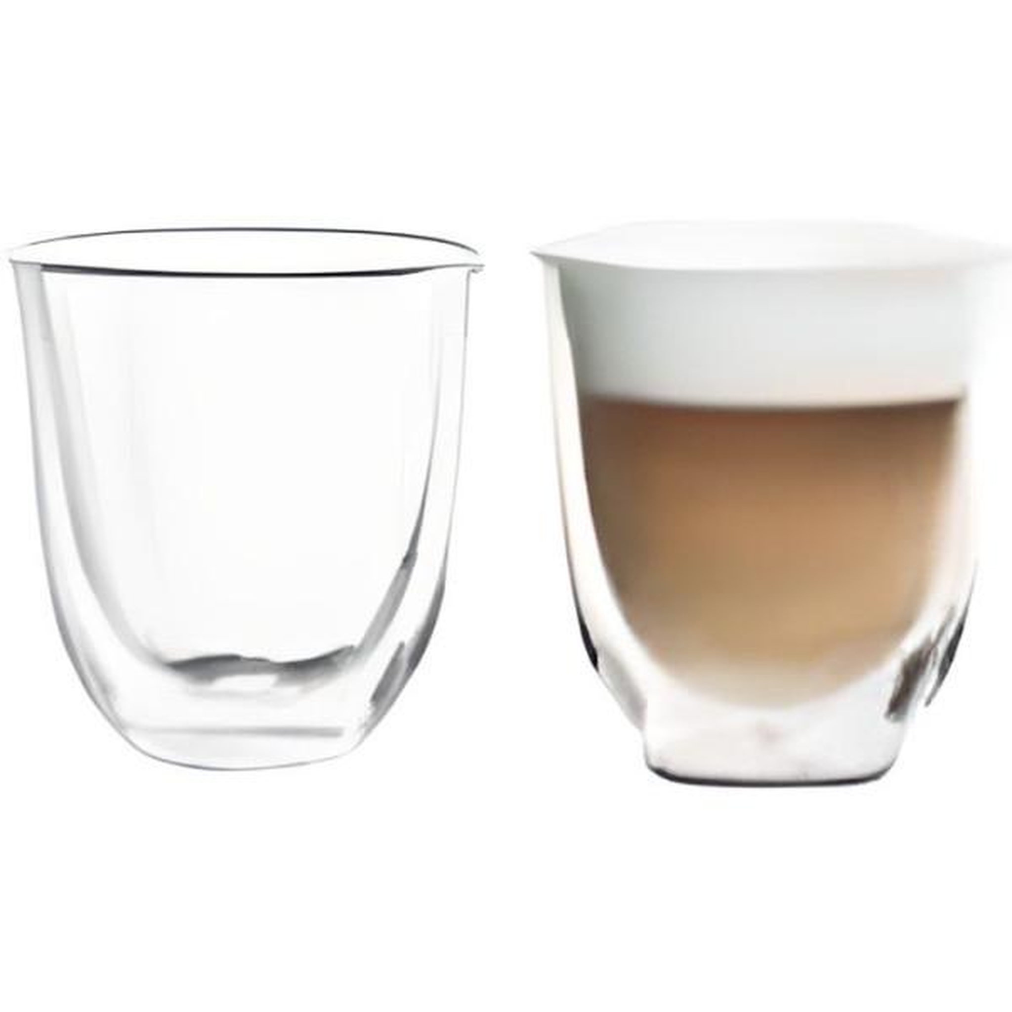 DELONGHI Lot de 2 tasses capuccino - delonghi - double parois - 19 cl