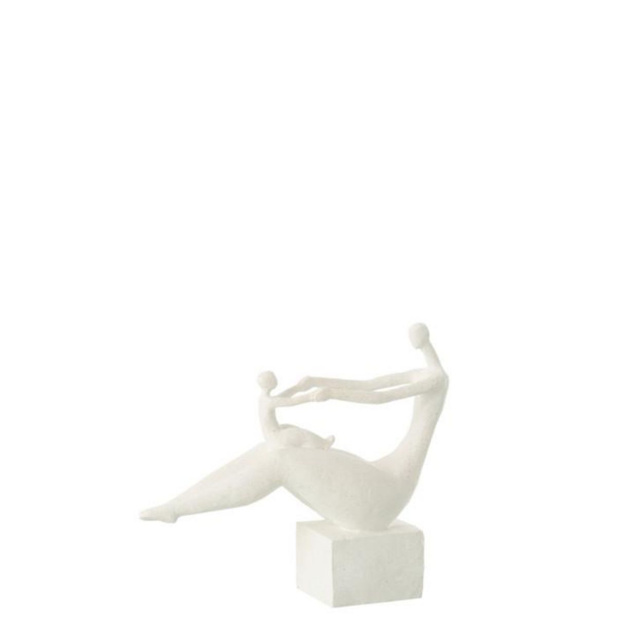 Paris Prix Statuette Maman Avec Enfant  Moderne  29cm Blanc