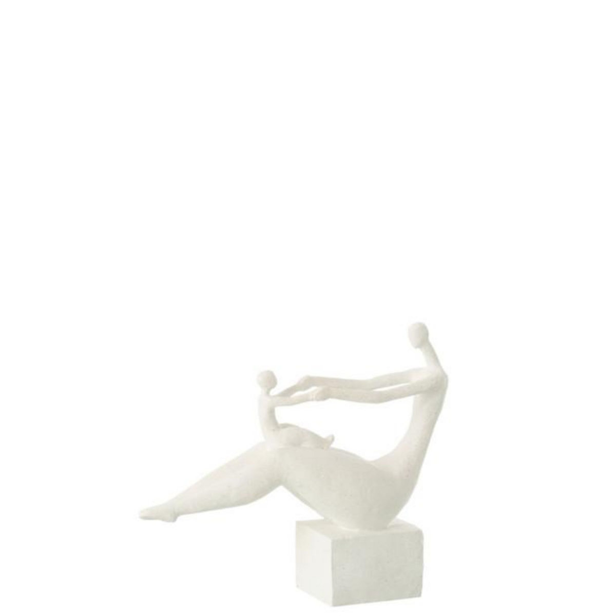 Paris Prix Statuette Maman Avec Enfant  Moderne  29cm Blanc