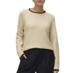 Vero Moda Pull  Femme Vero Moda Maquarius  Raglan. Coloris disponibles : Beige