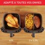 Voir la diapositive 5 : MOULINEX Friteuse sans huile XXL 2 en 1 air & grillEZ801D10 XXL 2 en 1 air & grill