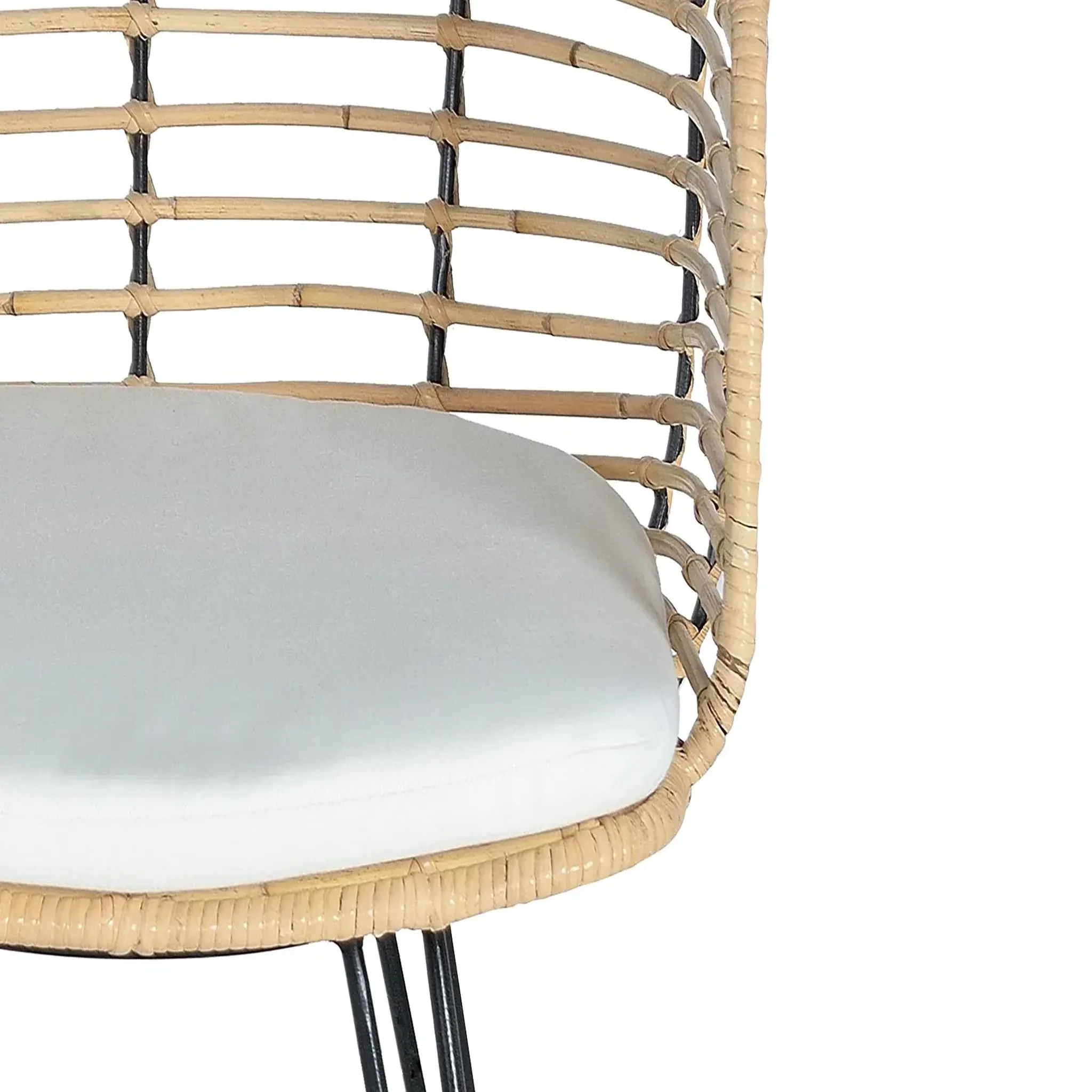 Voir la diapositive 4 : GINER Y COLOMER SL Lot de 2 chaises de rotin naturel 52 cm style méditerranéen