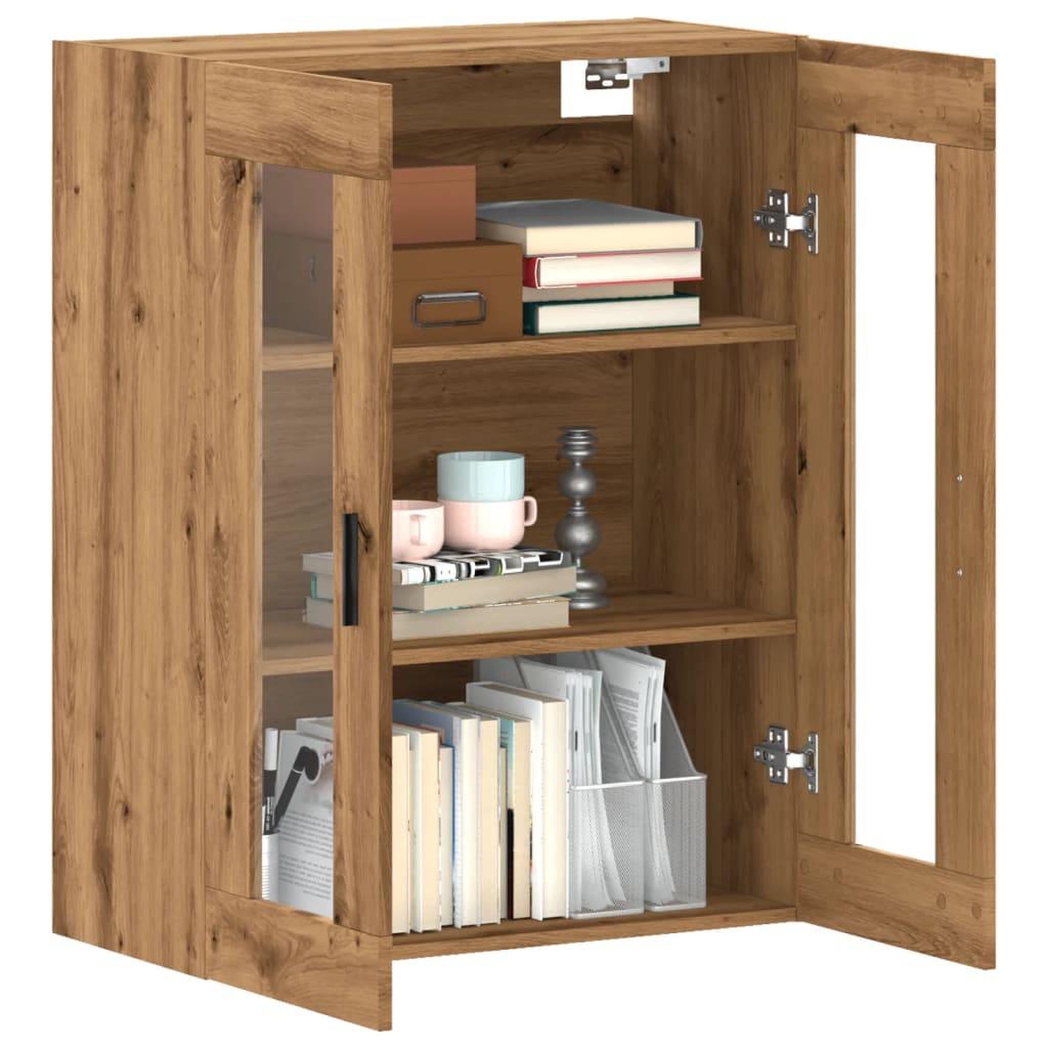 Voir la diapositive 3 : VIDAXL Armoire murale chene artisanal 69,5x34x90 cm