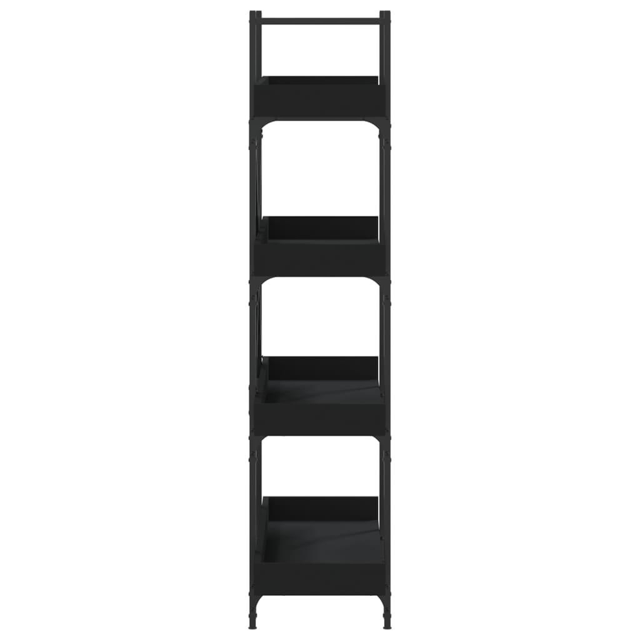 Voir la diapositive 5 : VIDAXL Bibliotheque a 4 niveaux noir 100x33x145,5 cm bois d'ingenierie