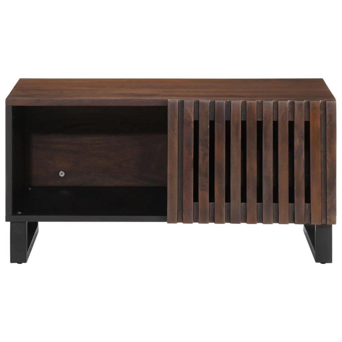 VIDAXL Table basse marron 80x51x40 cm bois de massif manguier