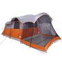 Voir la diapositive 5 : VIDAXL Tente familiale tunnel 8 personnes gris et orange impermeable
