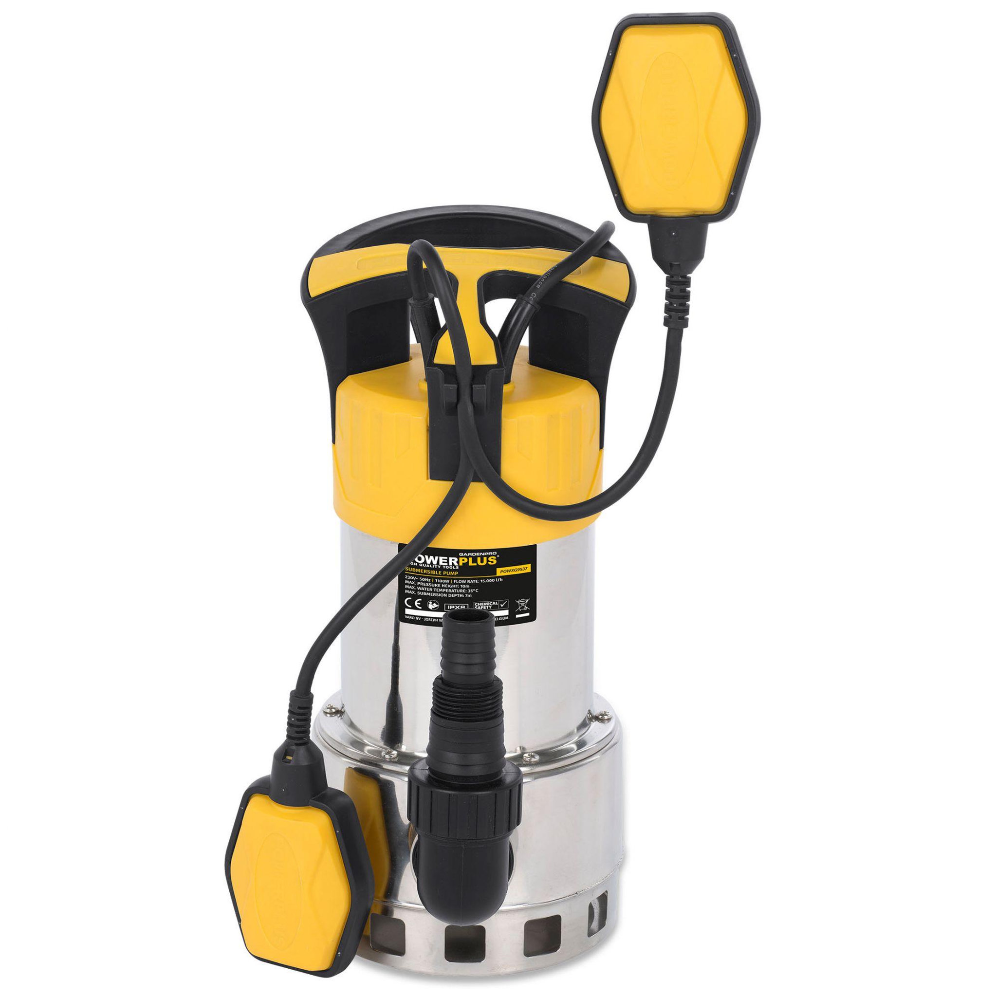 Voir la diapositive 5 : POWERPLUSWATER Pompe submersible powerplus 1100w avec flotteur