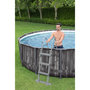 Voir la diapositive 2 : BESTWAY Piscine tubulaire ronde - Décor bois - 366x100cm - STEEL PRO MAX™