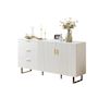 Voir la diapositive 1 : MERAX Buffet 2 porte(s) 3 tiroir(s) - 160 cm blanc mdf