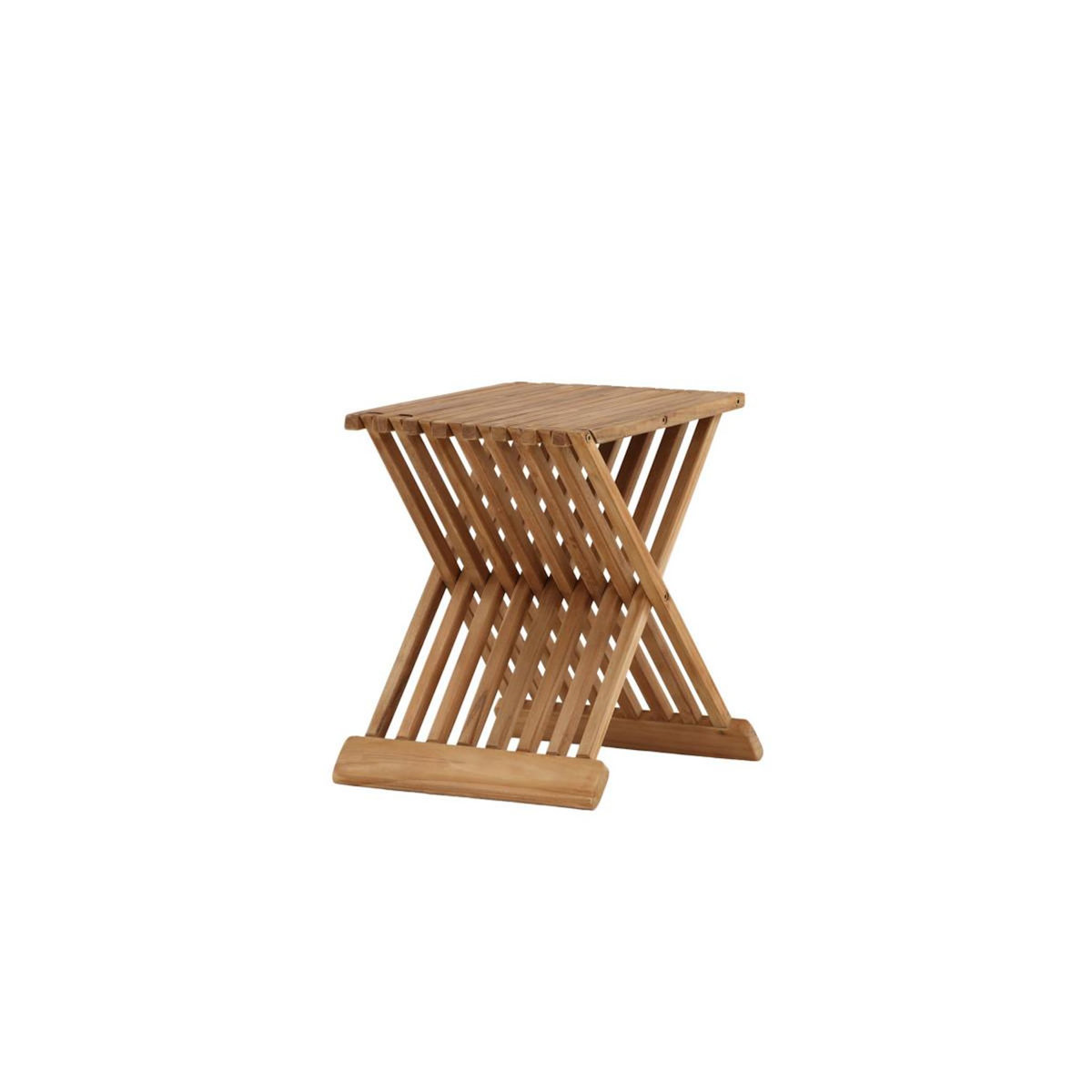 Paris Prix Table d'Appoint de Jardin en Teck  Ghana  43cm Naturel