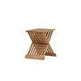 Voir la diapositive 3 : Paris Prix Table d'Appoint de Jardin en Teck  Ghana  43cm Naturel