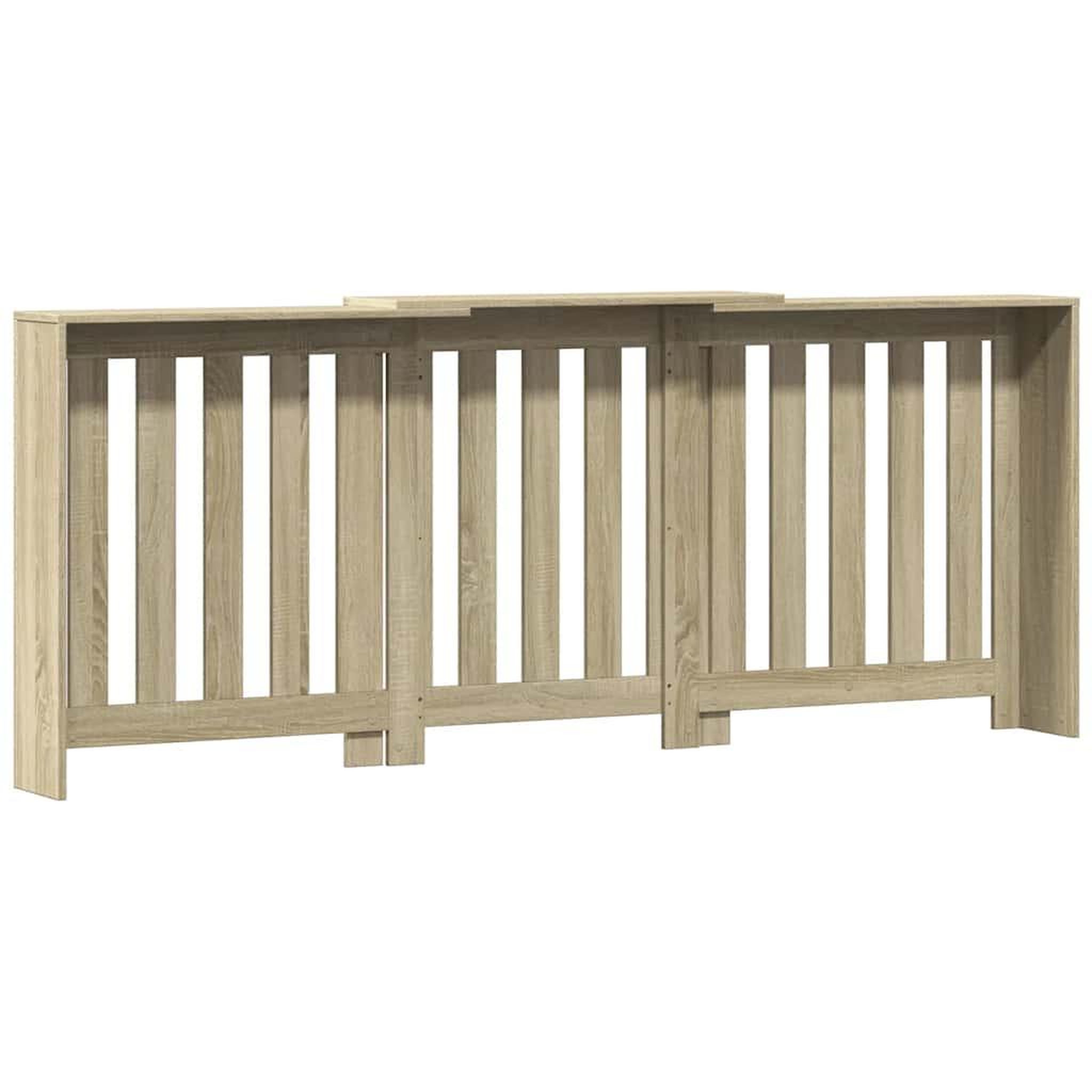 Voir la diapositive 5 : VIDAXL Cache-radiateur chene sonoma 205x21,5x83,5 cm bois d'ingenierie